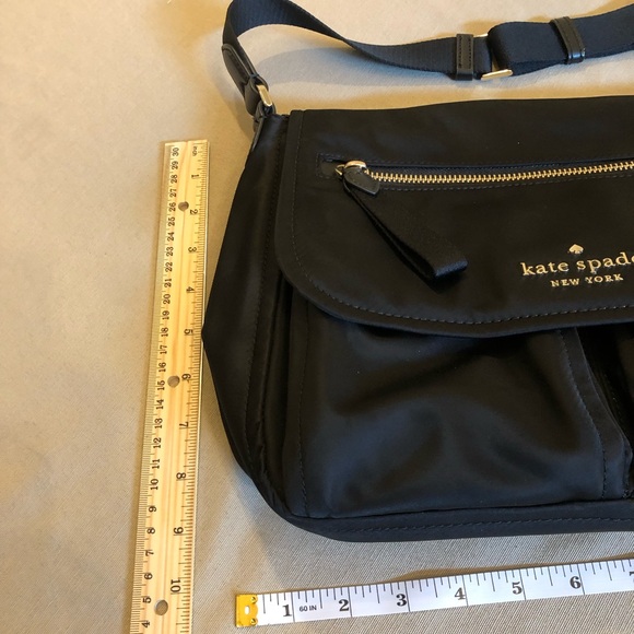 Black Kate Spade Nylon Crossbody and Matching Wallet - Picture 3 of 16